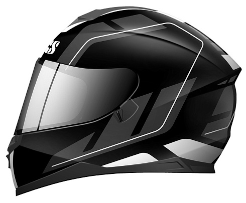 Шлем IXS HX 1100 черно-белый