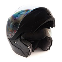 Универсальный черный матовый шлем модуляр