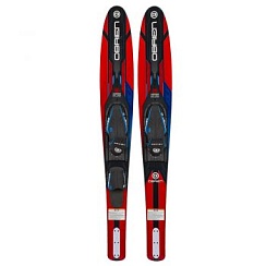 Лыжи парные прогулочные O'Brien VORTEX 65,5" W/X7 & RT RED S22