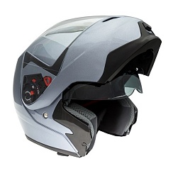 Универсальный серебристый шлем модуляр