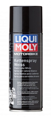 Белая цепная смазка LIQUI MOLY для мотоциклов 0.4 л.