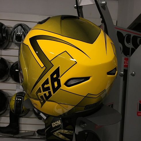 Универсальный желтый-черный шлем модуляр
